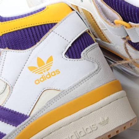 Billige Sko Adidas Forum 84 High ‘Hvid Grå Blå Gul’ GX9054