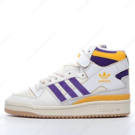 Billige Sko Adidas Forum 84 High ‘Hvid Grå Blå Gul’ GX9054