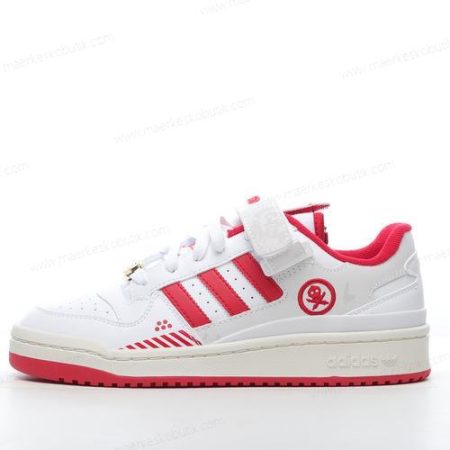 Billige Sko Adidas Forum 84 Low ‘Hvid Off White Rød’ GW3493