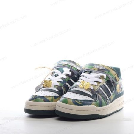 Billige Sko Adidas Forum 84 Low x BAPE ‘Grøn’ ID4771