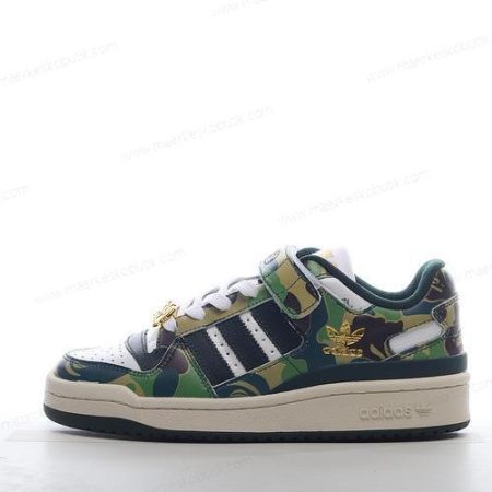 Billige Sko Adidas Forum 84 Low x BAPE ‘Grøn’ ID4771