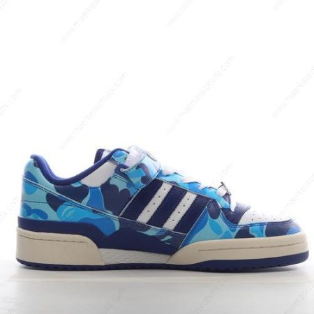 Billige Sko Adidas Forum Low X BAPE ‘Blå’ ID4772