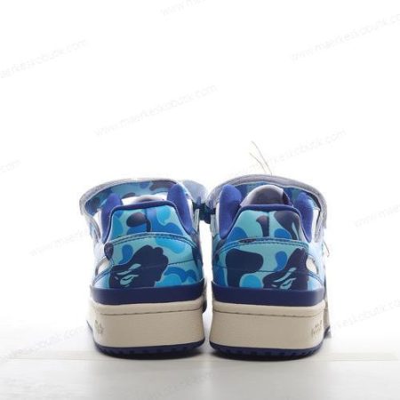 Billige Sko Adidas Forum Low X BAPE ‘Blå’ ID4772