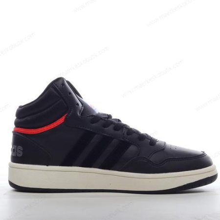 Billige Sko Adidas Hoops Mid 3.0 ‘Sort Hvid Rød’ GZ1344