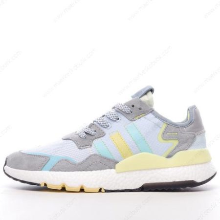 Billige Sko Adidas Nite Jogger ‘Grå Blå Gul’ FX7460