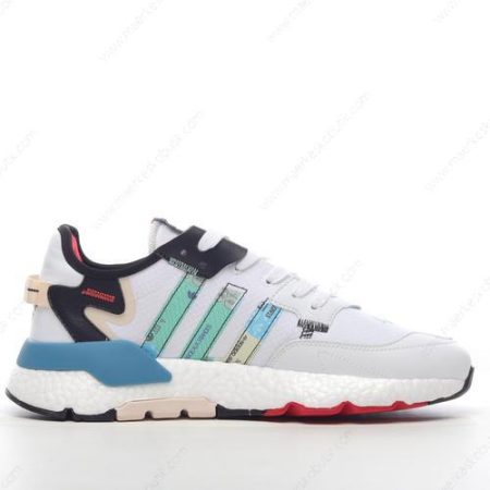 Billige Sko Adidas Nite Jogger ‘Hvid Sort Rød Blå’ GW4229