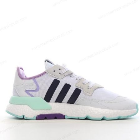 Billige Sko Adidas Nite Jogger ‘Lilla Grøn Hvid’ FW6702