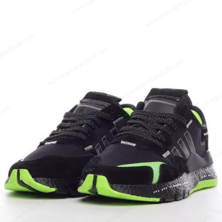 Billige Sko Adidas Nite Jogger ‘Sort Grøn’ H03249