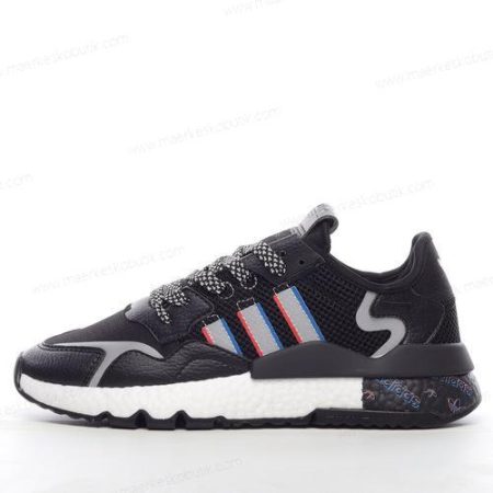 Billige Sko Adidas Nite Jogger ‘Sort Hvid’ H01718