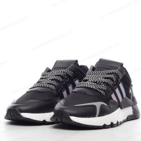 Billige Sko Adidas Nite Jogger ‘Sort Hvid’ H01718