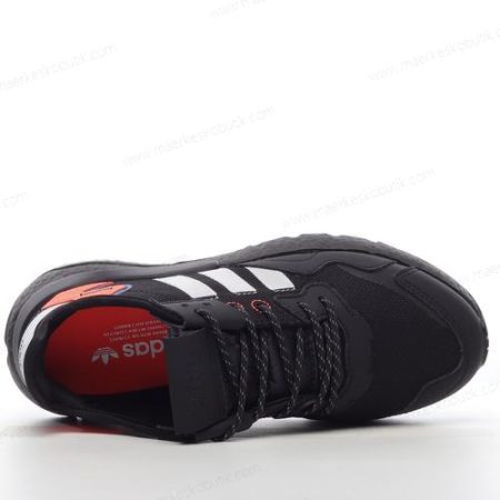 Billige Sko Adidas Nite Jogger ‘Sort Hvid Orange’ FX6834