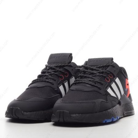 Billige Sko Adidas Nite Jogger ‘Sort Hvid Orange’ FX6834