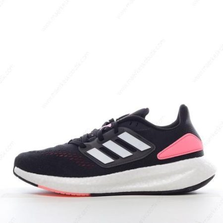 Billige Sko Adidas Pureboost 22 ‘Sort Hvid Pink’ HQ1458