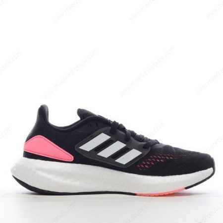 Billige Sko Adidas Pureboost 22 ‘Sort Hvid Pink’ HQ1458