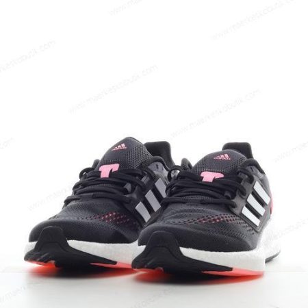 Billige Sko Adidas Pureboost 22 ‘Sort Hvid Pink’ HQ1458