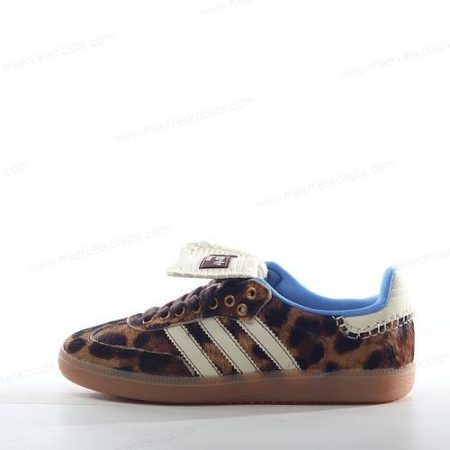 Billige Sko Adidas Samba Pony Wales Bonner Leopard ‘Mørkebrun Hvid’ IE0578