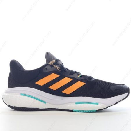 Billige Sko Adidas Solarglide 5 ‘Sort Gul Hvid’ GX5469