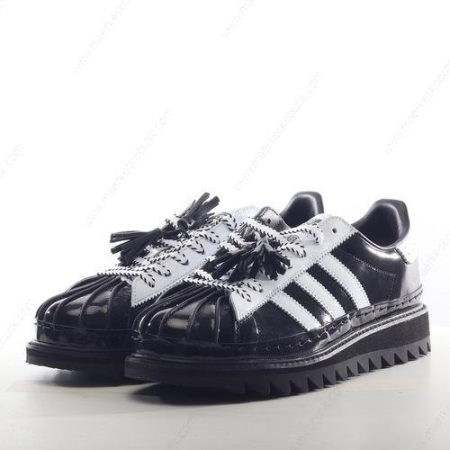 Billige Sko Adidas Superstar CLOT By Edison Chen ‘Sort Hvid’ IH3132