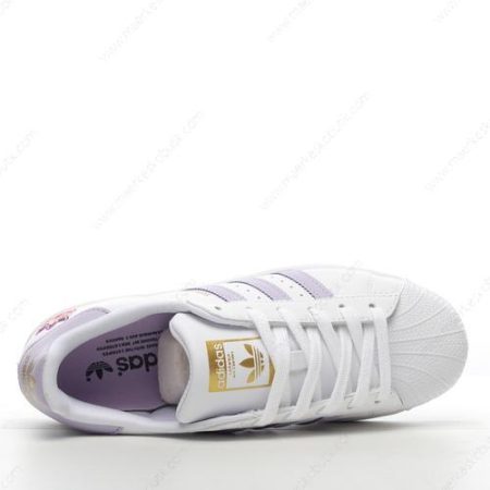 Billige Sko Adidas Superstar ‘Hvid Lilla’ GZ8143