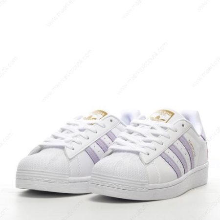 Billige Sko Adidas Superstar ‘Hvid Lilla’ GZ8143