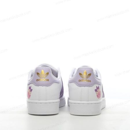 Billige Sko Adidas Superstar ‘Hvid Lilla’ GZ8143