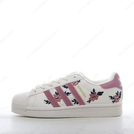 Billige Sko Adidas Superstar ‘Hvid Mørk Pink’ H03479