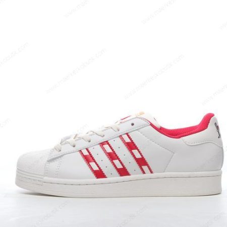 Billige Sko Adidas Superstar ‘Hvid Rød’ GZ4715