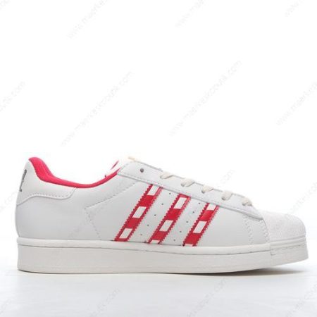 Billige Sko Adidas Superstar ‘Hvid Rød’ GZ4715