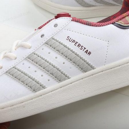 Billige Sko Adidas Superstar ‘Hvid Rød’ IF2577