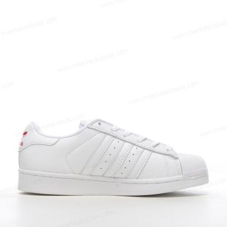 Billige Sko Adidas Superstar ‘Hvid Rød’