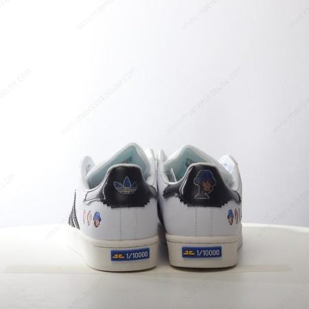 Billige Sko Adidas Superstar x Monkey Kingdom ‘Hvid Sort’ IG3500