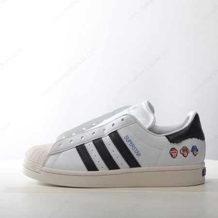 Billige Sko Adidas Superstar x Monkey Kingdom ‘Hvid Sort’ IG3500