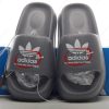 Billige Sko Adidas Trefoil Sliders Beach Pool Sandals ‘Mørkegrå’