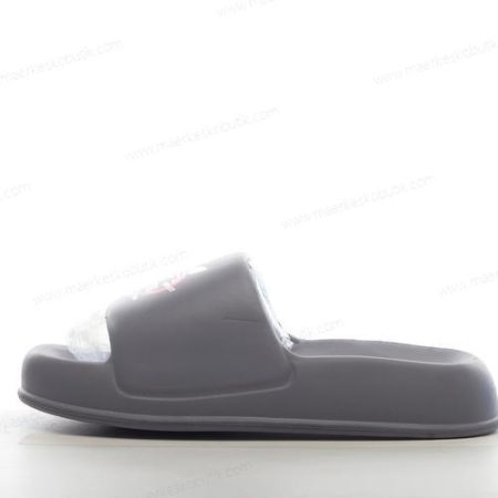 Billige Sko Adidas Trefoil Sliders Beach Pool Sandals ‘Mørkegrå’