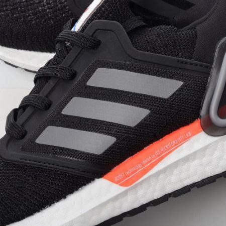 Billige Sko Adidas Ultra boost 20 ‘Sort Sølv Orange’ FX7979