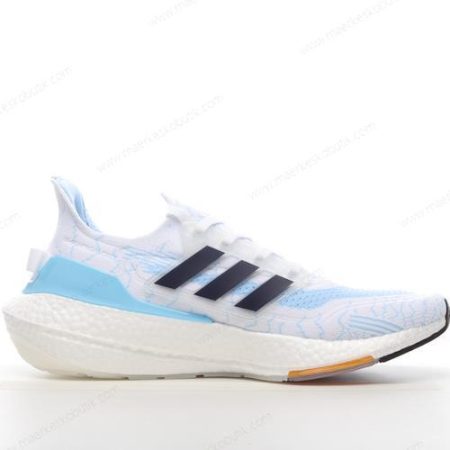 Billige Sko Adidas Ultra boost 21 ‘Blå Hvid Sort’