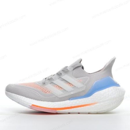 Billige Sko Adidas Ultra boost 21 ‘Grå Blå Orange Hvid’ FY0396