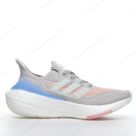 Billige Sko Adidas Ultra boost 21 ‘Grå Blå Orange Hvid’ FY0396