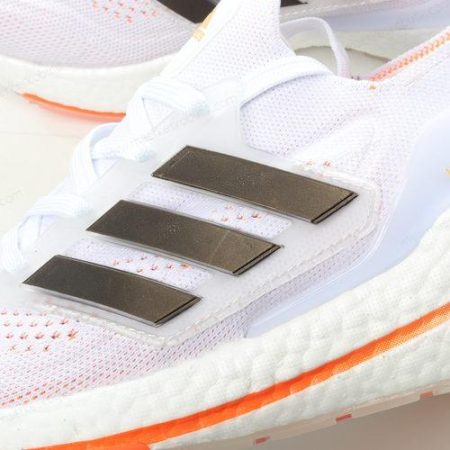 Billige Sko Adidas Ultra boost 21 ‘Grå Sort Orange Hvid’ S23840