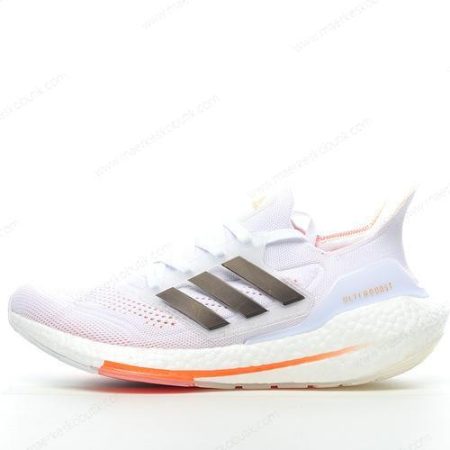 Billige Sko Adidas Ultra boost 21 ‘Grå Sort Orange Hvid’ S23840