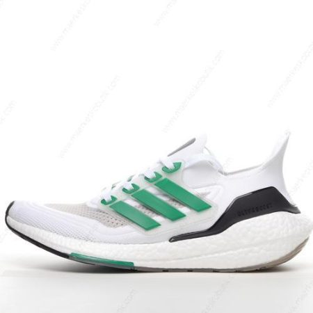 Billige Sko Adidas Ultra boost 21 ‘Hvid Grøn Sort’ FZ2326