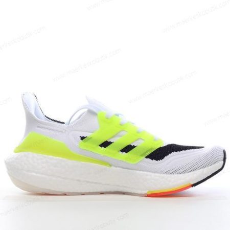 Billige Sko Adidas Ultra boost 21 ‘Hvid Lysegrøn Sort’ FY0377