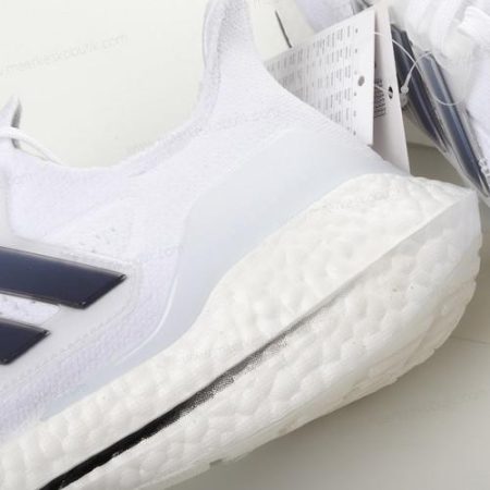 Billige Sko Adidas Ultra boost 21 ‘Hvid Mørkegrå’ FY0837