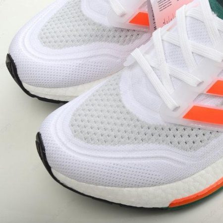 Billige Sko Adidas Ultra boost 21 ‘Hvid Orange Grå’ GX7966