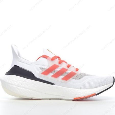 Billige Sko Adidas Ultra boost 21 ‘Hvid Rød’ FZ1925