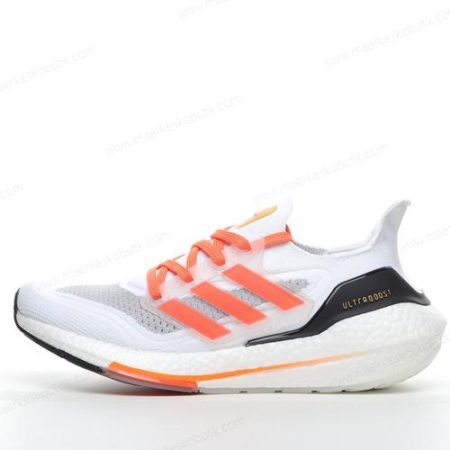 Billige Sko Adidas Ultra boost 21 ‘Hvid Rød Sort’ FZ2106