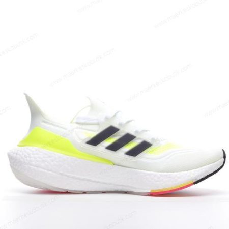 Billige Sko Adidas Ultra boost 21 ‘Hvid Solgul’ FY0401