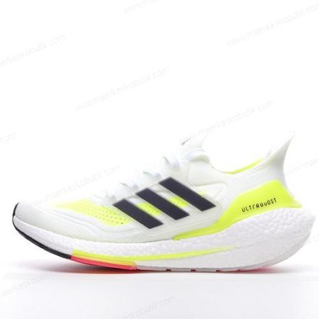 Billige Sko Adidas Ultra boost 21 ‘Hvid Solgul’ FY0401