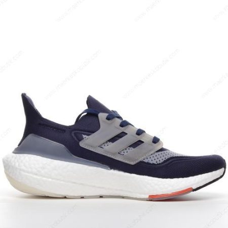 Billige Sko Adidas Ultra boost 21 ‘Mørkeblå Grå Hvid’ FZ2068