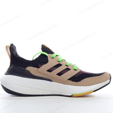 Billige Sko Adidas Ultra boost 21 ‘Sort Beige Grøn’ GX5254